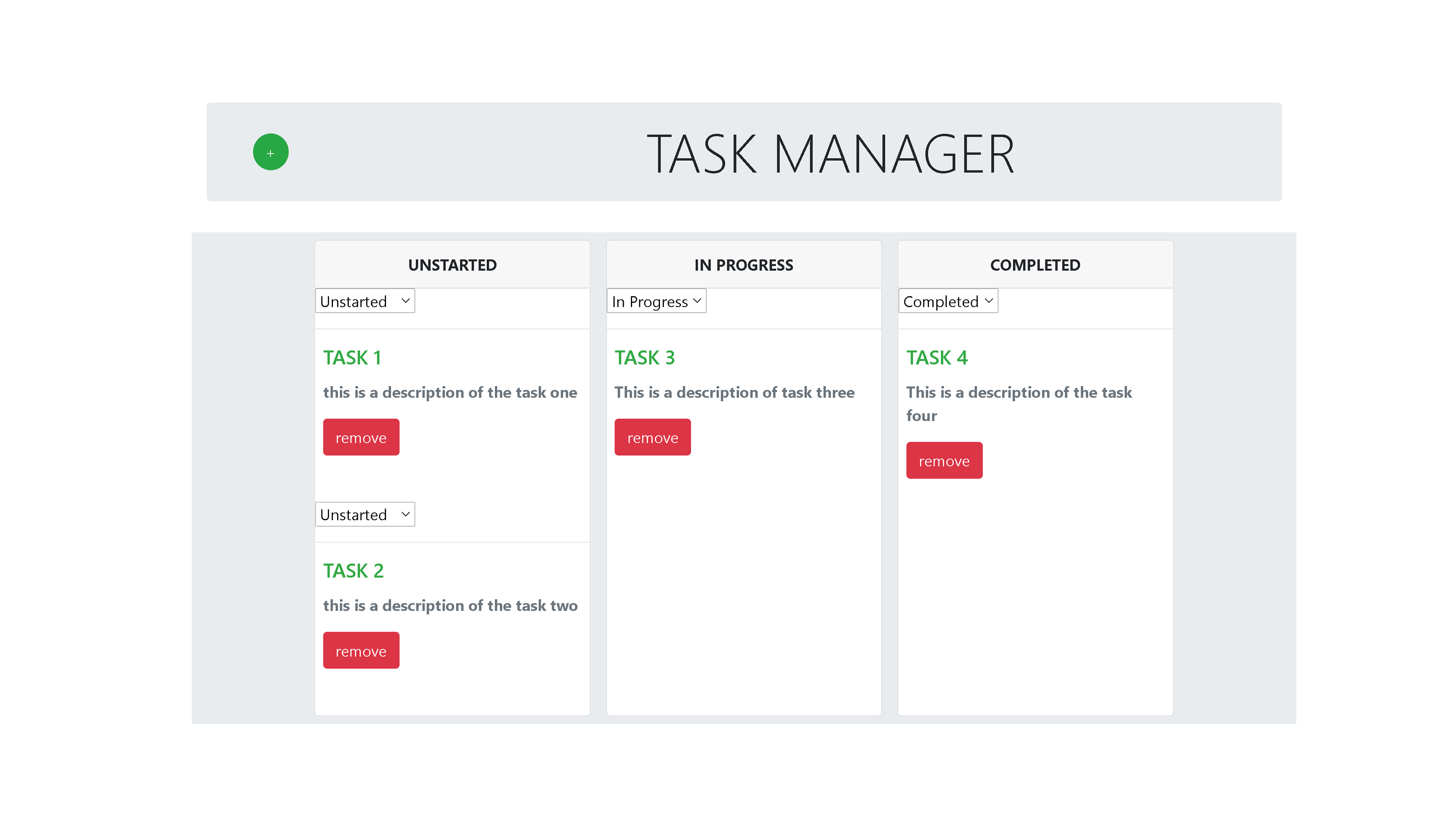 Task Manager React and Redux Project...